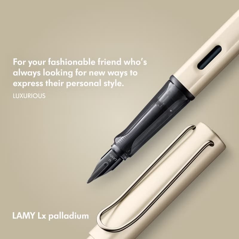 【雷雕免費刻字】獨家 / LAMY 鋼珠筆 A6 鋼筆用筆記本禮盒 - Lx