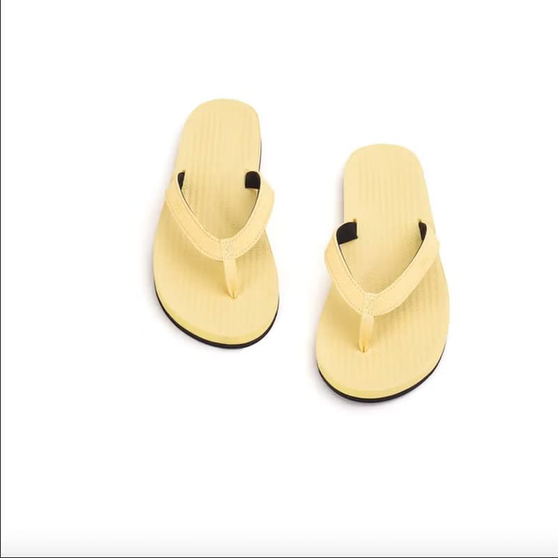 indosole 環保拖鞋 經典款 蜜粉黃 女