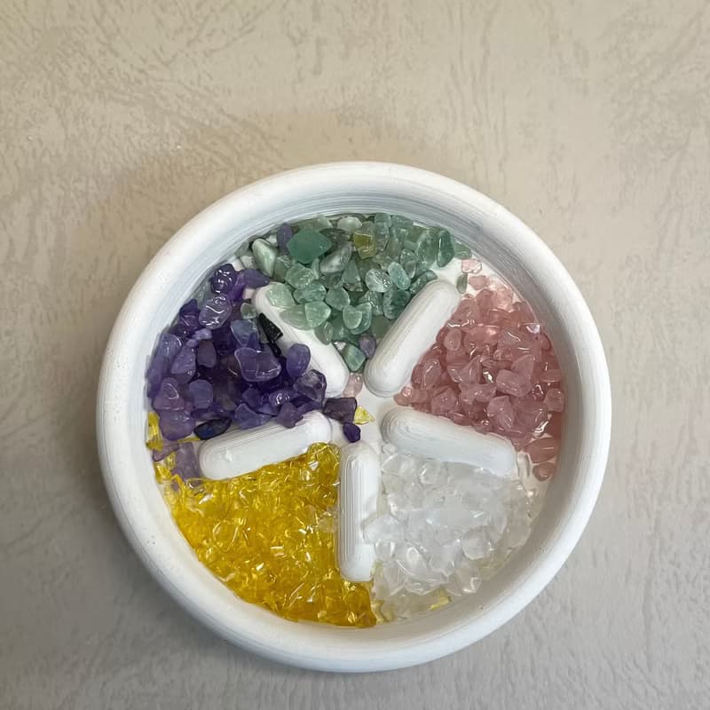 佛像擺飾 五行水晶礦石擴香之悟道小盤水晶套組 佛 水晶 招財