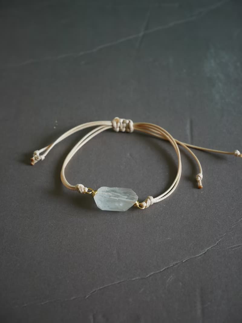 白水晶手繩 天然水晶手鍊 礦石手環 水晶手繩 情侶手繩 朋友手繩