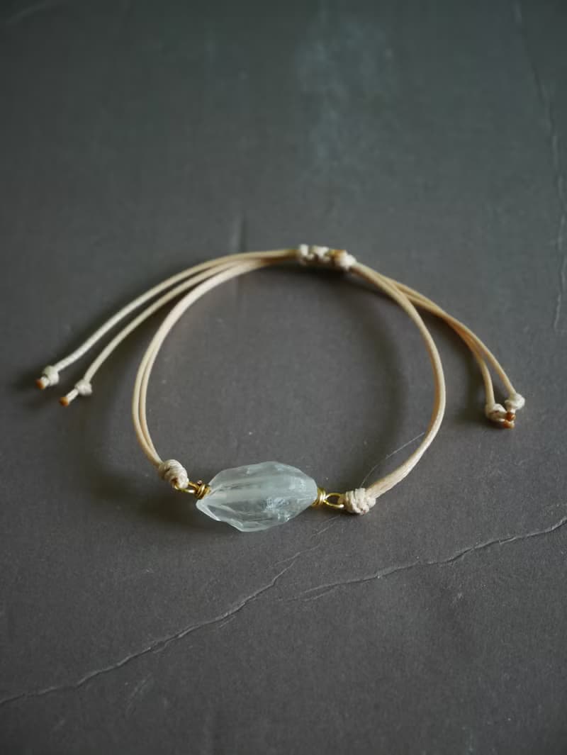 白水晶手繩 天然水晶手鍊 礦石手環 水晶手繩 情侶手繩 朋友手繩