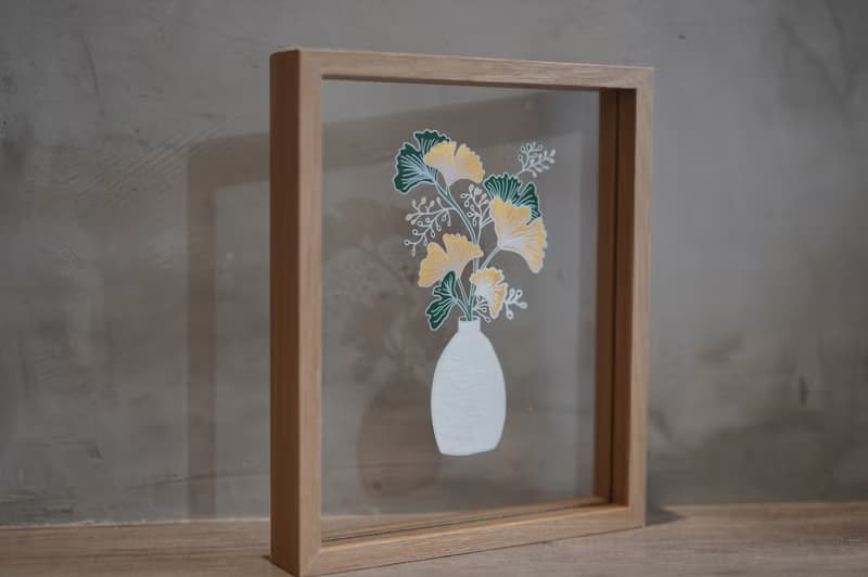 AHMLIFE 透明系 植物框 銀杏葉 原作限量商品