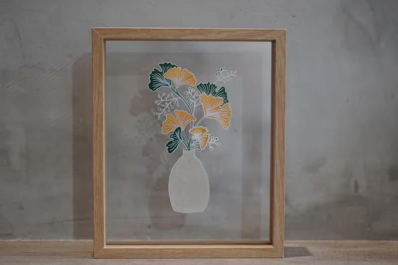 AHMLIFE 透明系 植物框 銀杏葉 原作限量商品