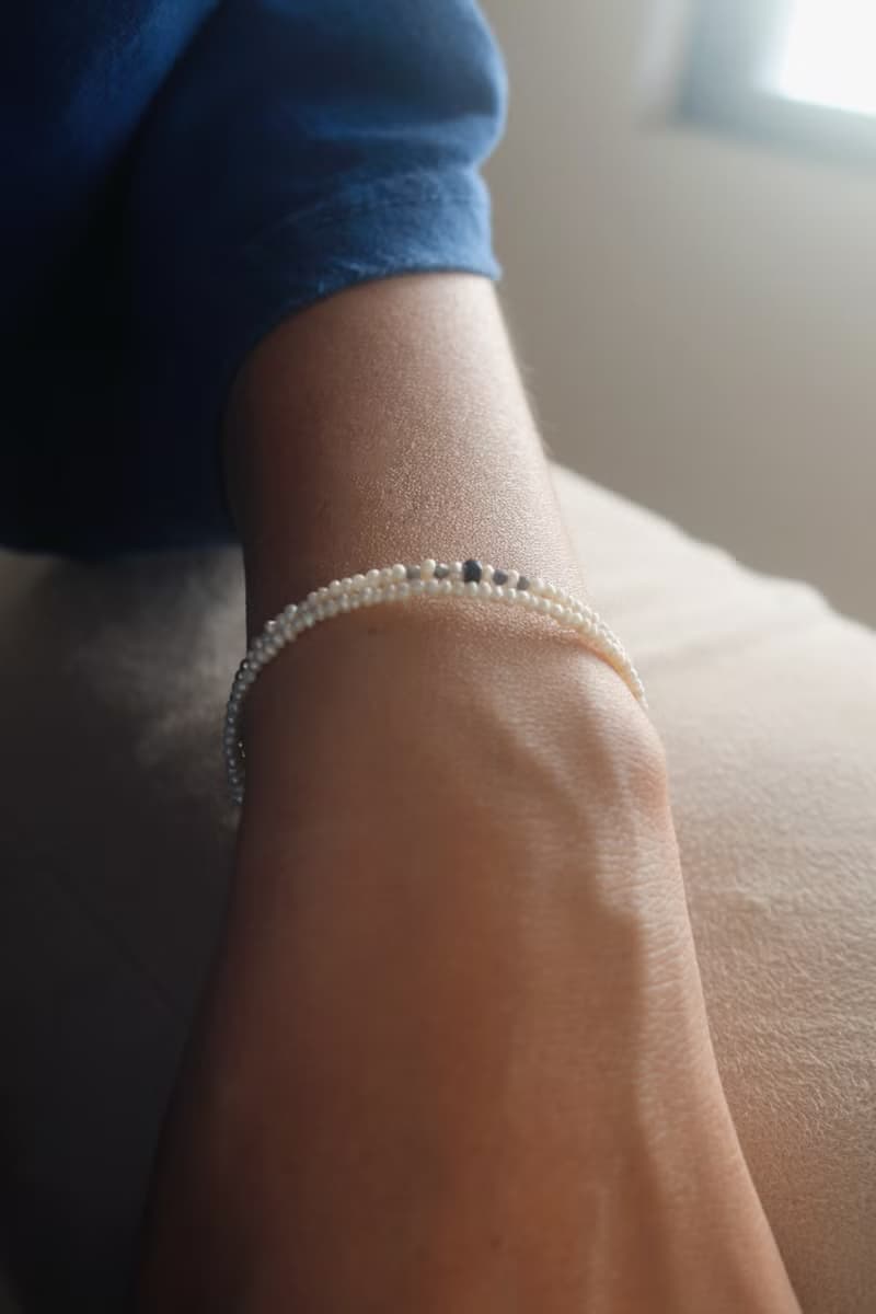 手鍊 9月誕生石 藍寶石 珍珠 - 破紀錄 -