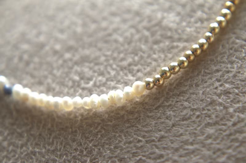 手鍊 9月誕生石 藍寶石 珍珠 - 破紀錄 -