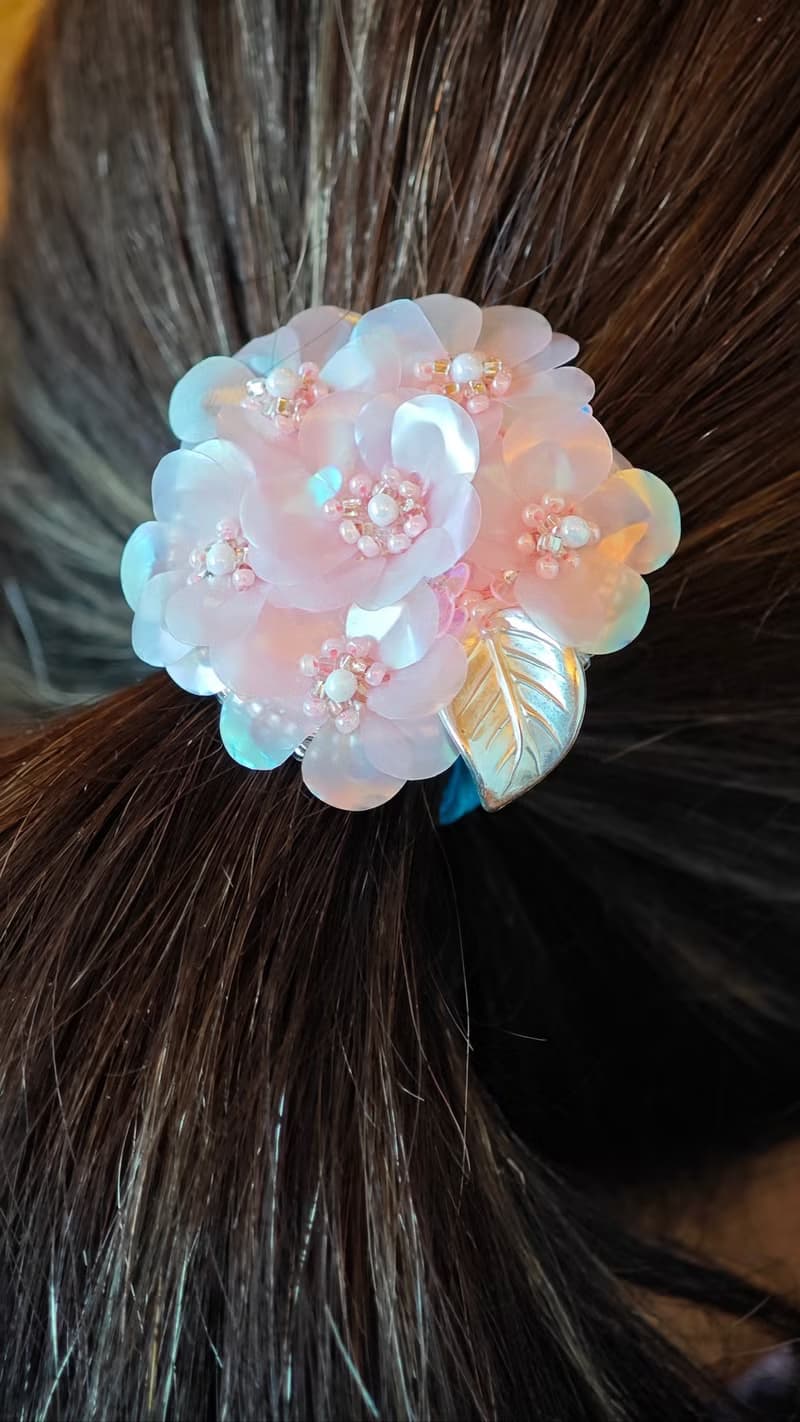 【法式刺繡】手製小花束胸針/髮插两用