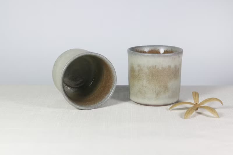 灰綠枇灰小茶杯