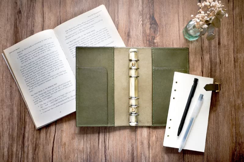 預購丨A6皮帶釦皮革活頁夾筆記本丨義大利牛皮丨情人節禮物