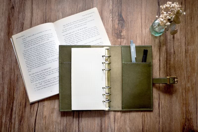 預購丨A6皮帶釦皮革活頁夾筆記本丨義大利牛皮丨情人節禮物