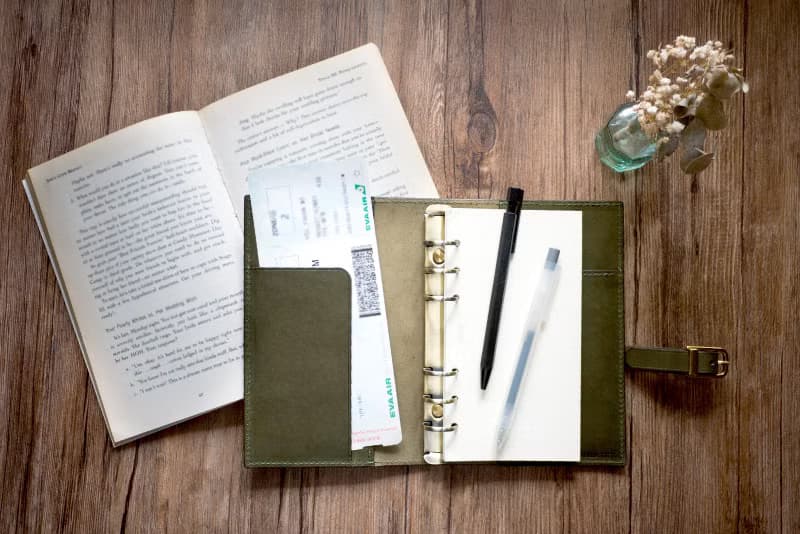 預購丨A6皮帶釦皮革活頁夾筆記本丨義大利牛皮丨情人節禮物