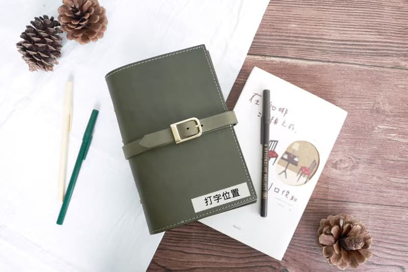 預購丨A6皮帶釦皮革活頁夾筆記本丨義大利牛皮丨情人節禮物