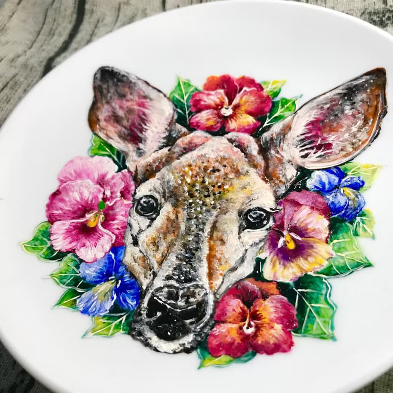 想念念*小鹿斑比7寸盤