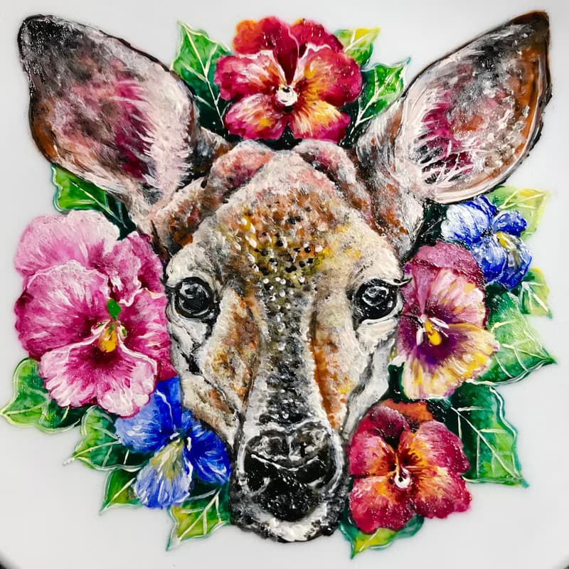 想念念*小鹿斑比7寸盤