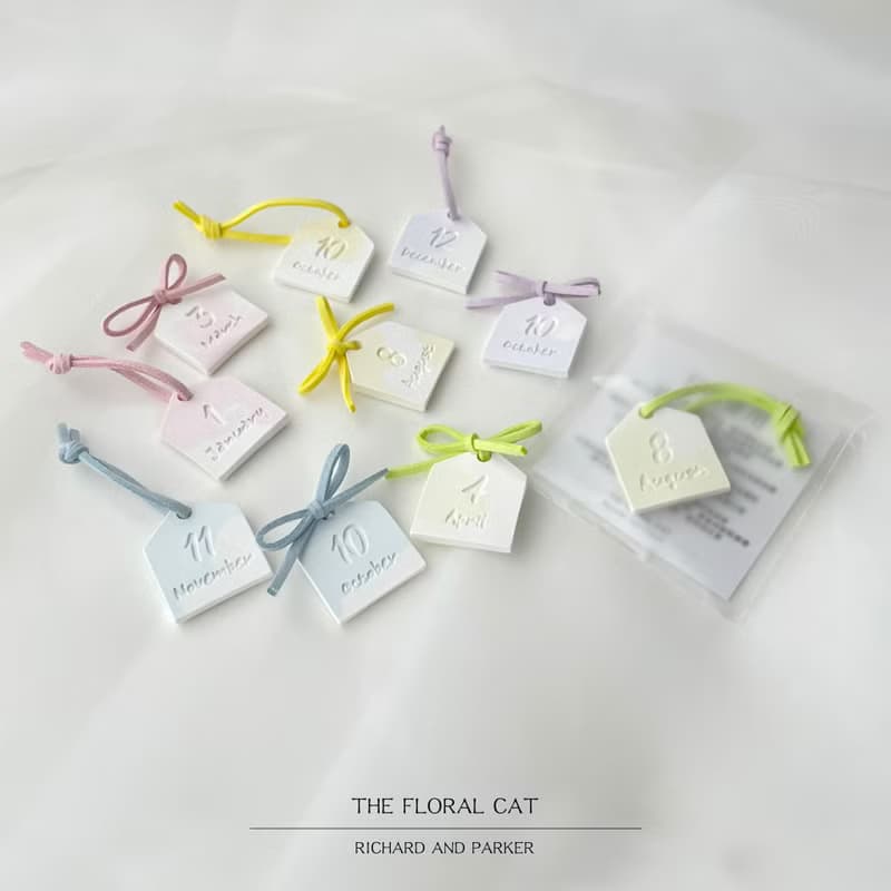 【十二月份】石膏擴香香氛石 掛牌 掛飾 磁鐵 擴香石 婚禮小物
