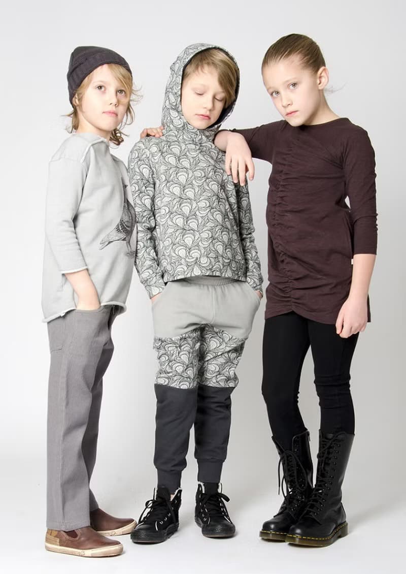 【瑞典童裝】有機棉兒童彈性長袖洋裝18M至6歲 咖啡