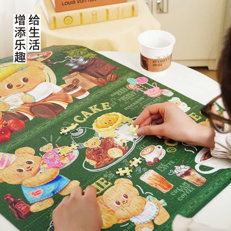 TOi圖益 黃油小熊 甜蜜菜單 1000片拼圖 成人治癒玩具 卡通桌遊