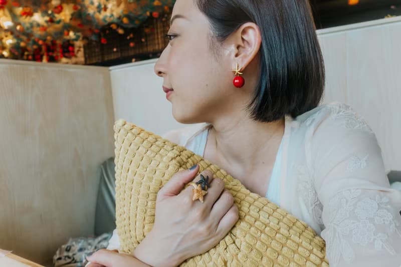 紅色瑪瑙 福塔雷薩系列 海星耳環