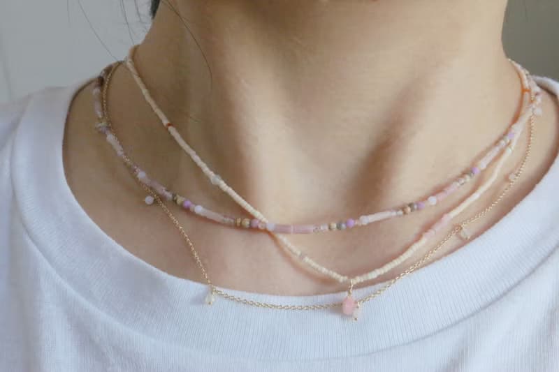 項鍊 蛋白石 天然石 - 艾斯樂 -