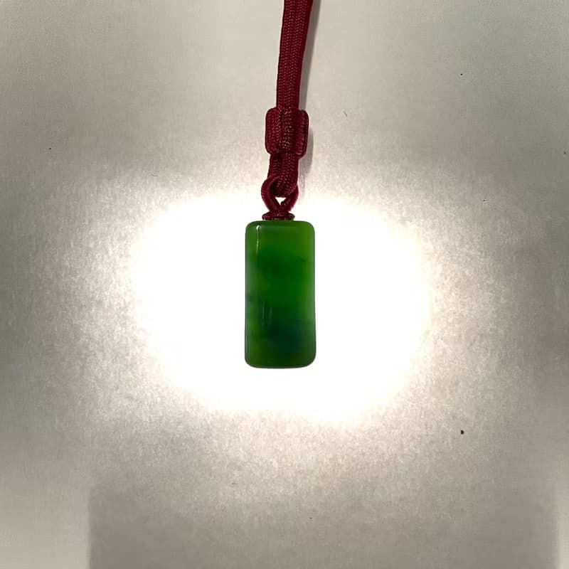 迷你厚方 - 迷你小玉光系列 - 台灣設計雕刻之翠玉項鍊