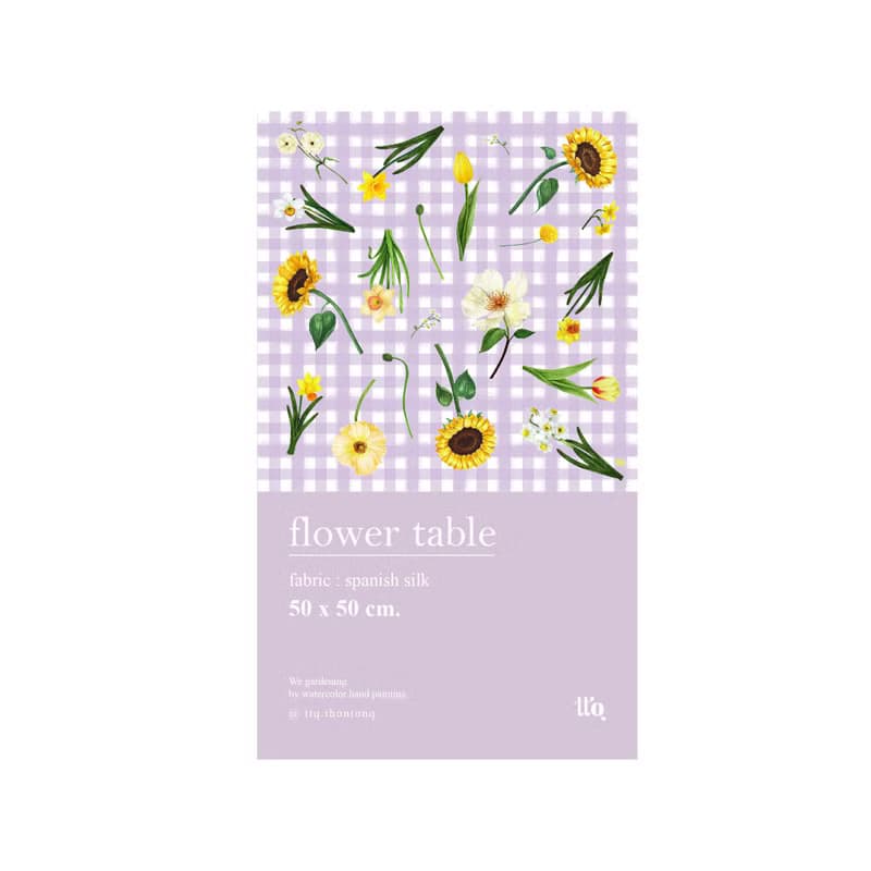 Scarf : ttq floral scarf : flower table