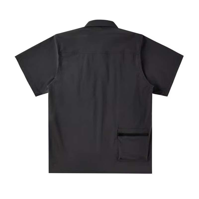 台灣製特殊布料短袖襯衫/中性 /簡約/機能/情侶/禮物/防潑水