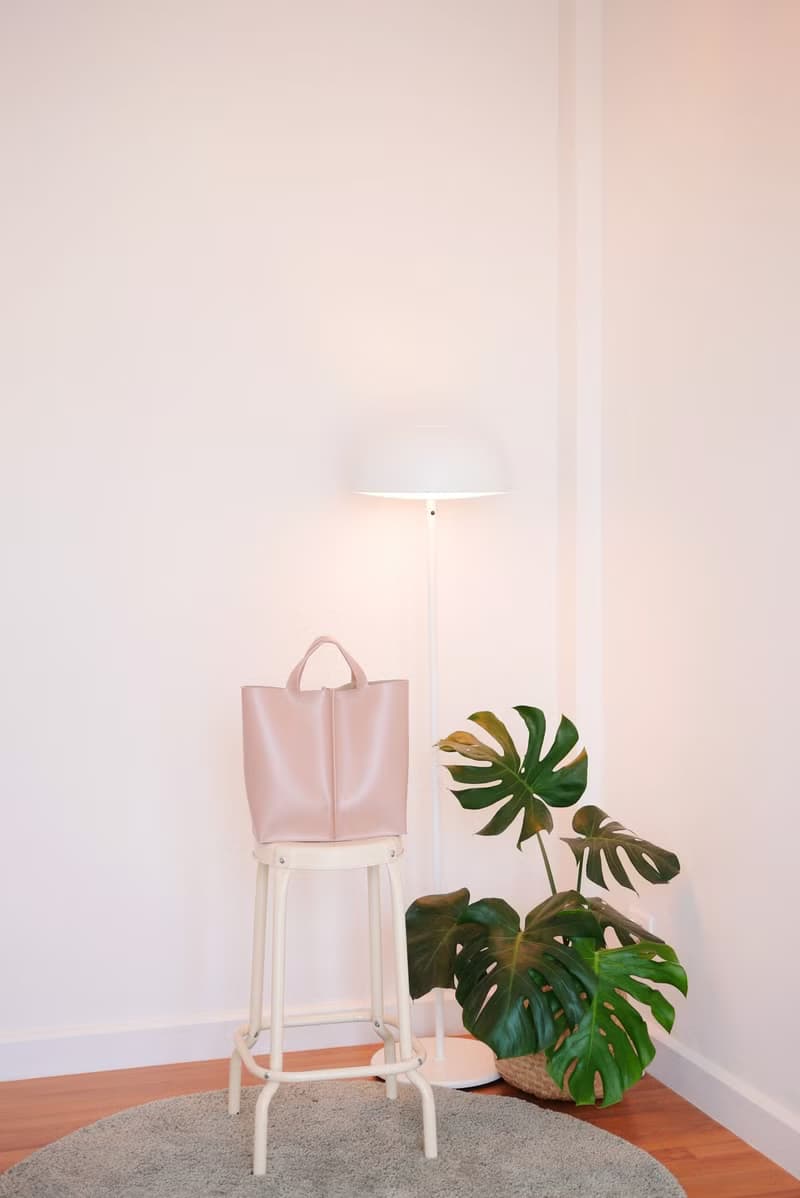 手提包  Signature tote bag II by WHITEOAKFACTORY - Light pink handmade