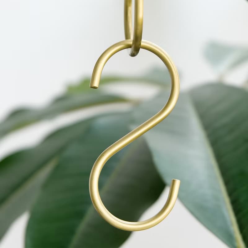 聖誕禮盒 黃銅金色復古S掛鉤 居家收納 多個裝