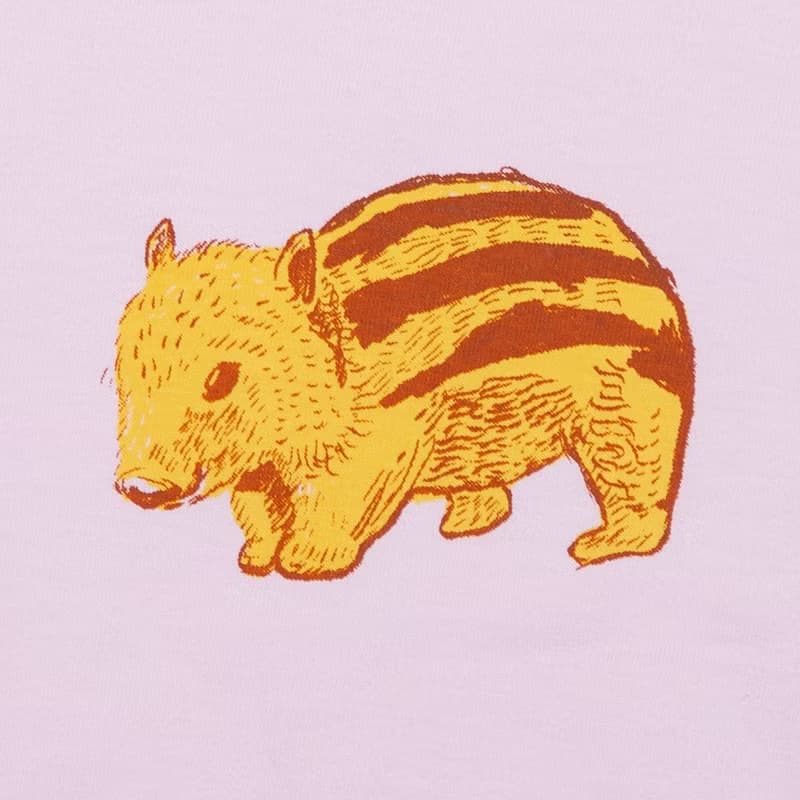 イノシシ (亥年) 動物 ユニセックス Tシャツ、レディース Tシャツ 、キッズ Tシャツ90~160cm、ベビー ロンパース70~80cm 、リンクコーデ