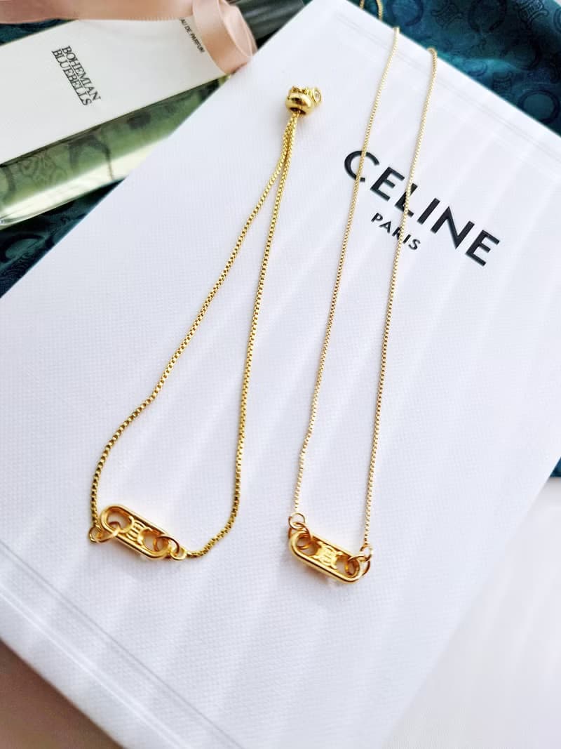 中古真品 CELINE 迷你凱旋門 項鍊頸鏈手鏈手鍊 耳環包包掛件掛飾