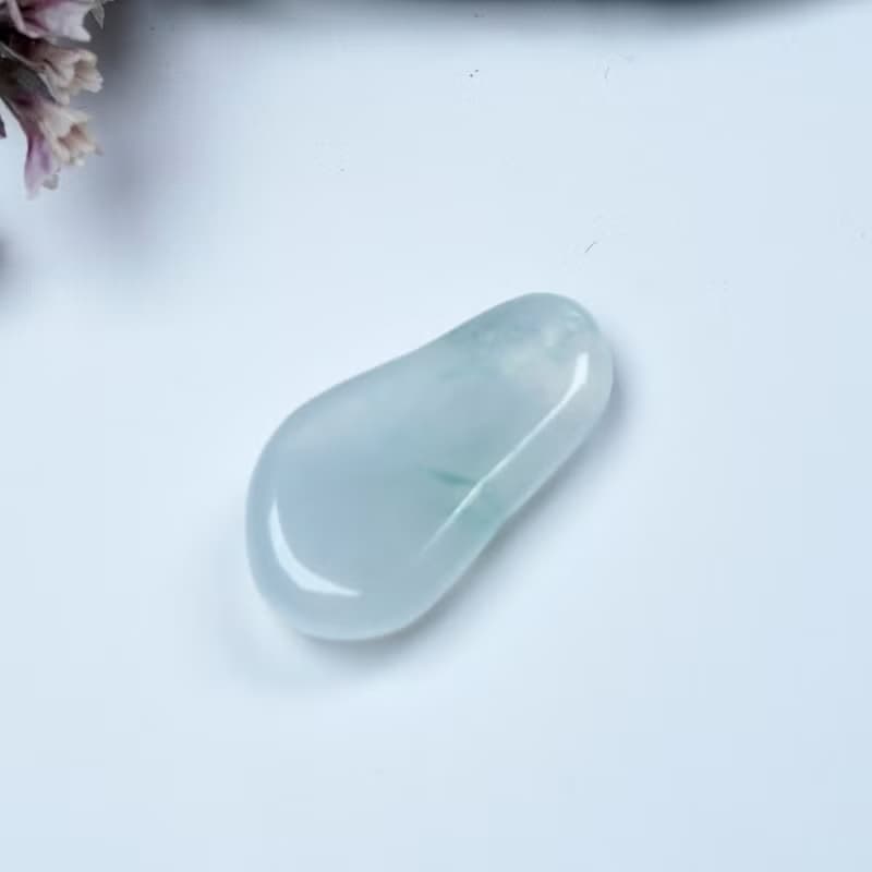 冰種飄花翡翠無相佛 | 天然緬甸玉翡翠A貨 | 送禮