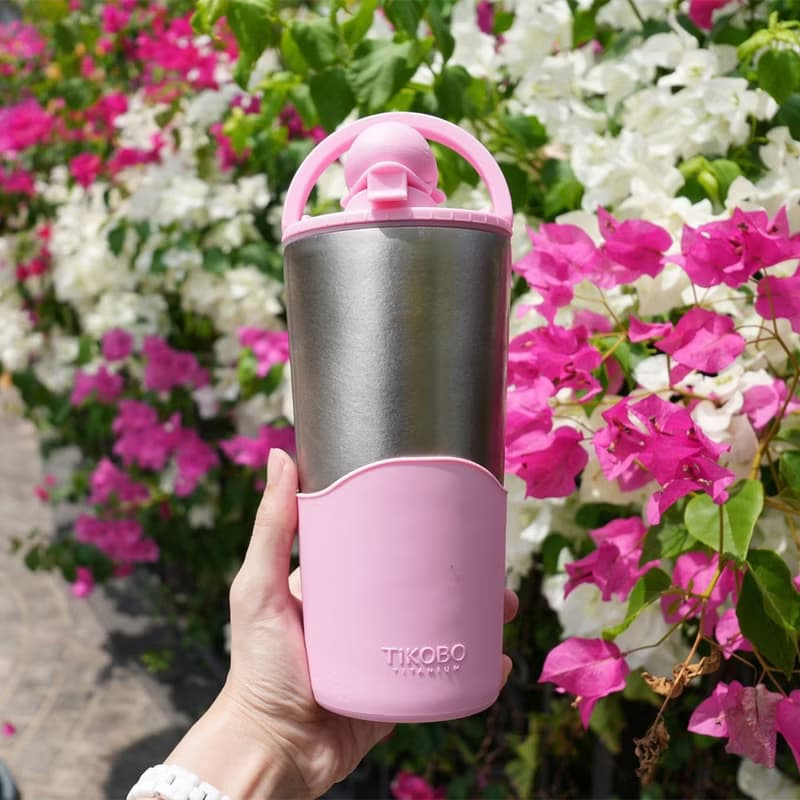 【贈備品】純鈦鯨魚杯700ml/冰霸杯/保冰杯/環保/吸管杯/禮物