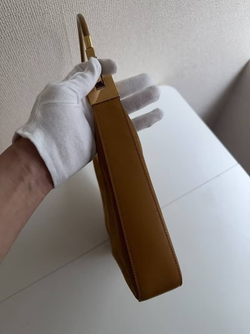 中古包 Gucci古馳 焦糖式麂皮單肩包