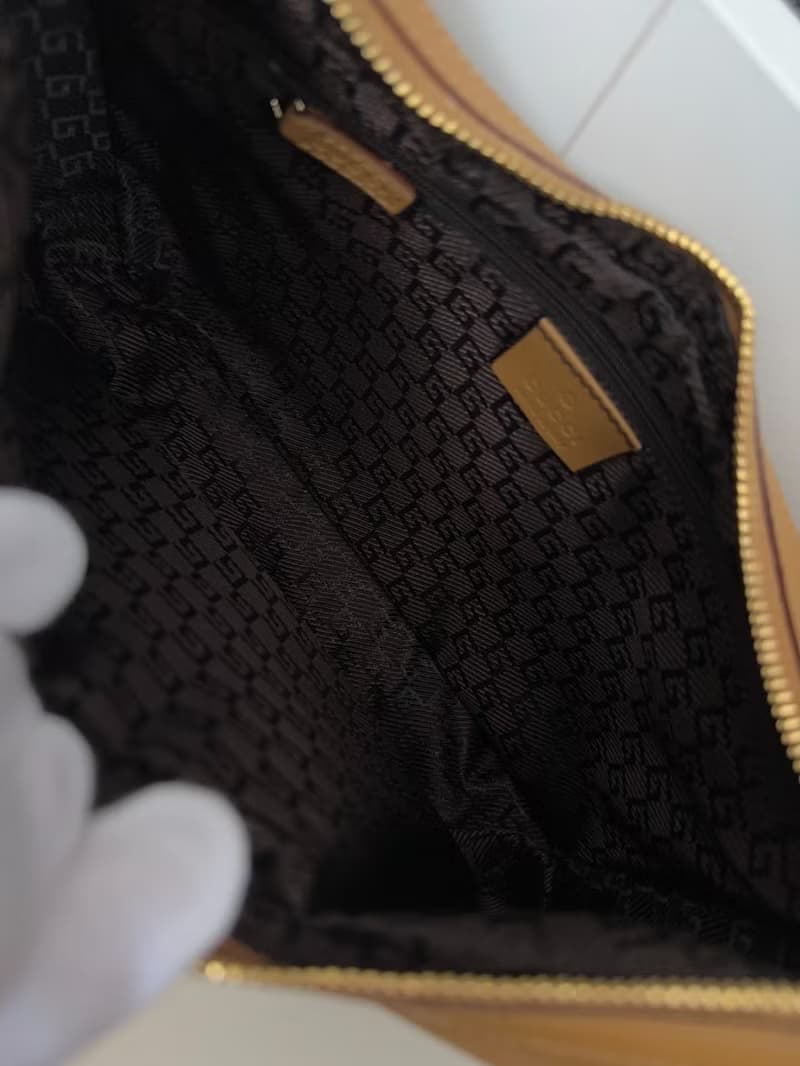 中古包 Gucci古馳 焦糖式麂皮單肩包