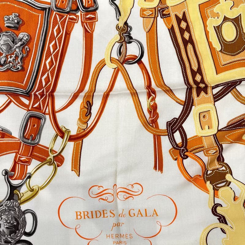 【日本直送】エルメス HERMES カレジェアン140 ストール カシミヤ × シルク レディース【中古】
