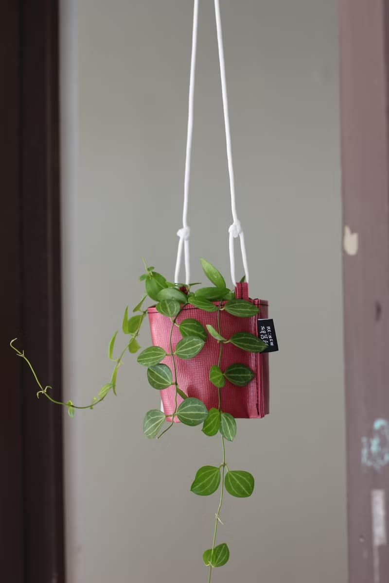 RE:NEW帆布植物掛袋/帆布盆栽/帆布花器(3寸盆)