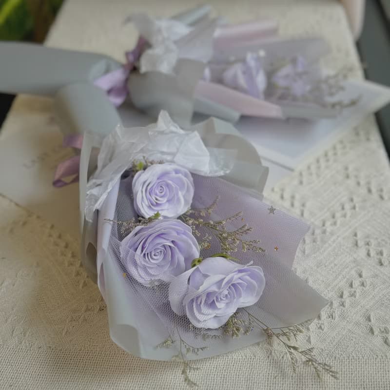 香皂玫瑰花束 .香皂花束