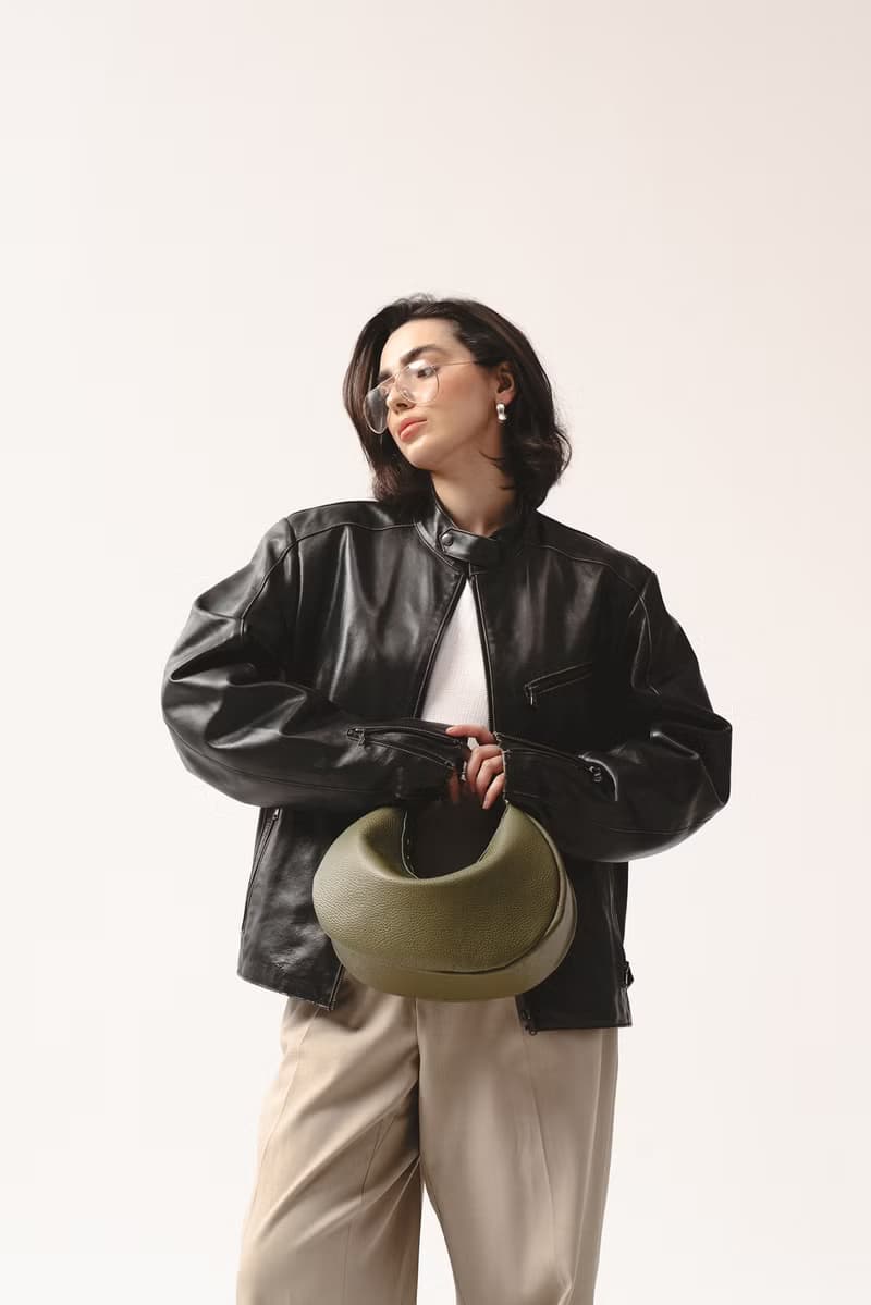 Hedera Leather Shoulder Bag | Minimalist Handmade Purse | Leather Handbag