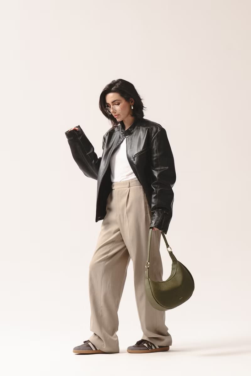 Hedera Leather Shoulder Bag | Minimalist Handmade Purse | Leather Handbag