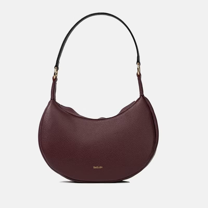 Hedera Leather Shoulder Bag | Minimalist Handmade Purse | Leather Handbag