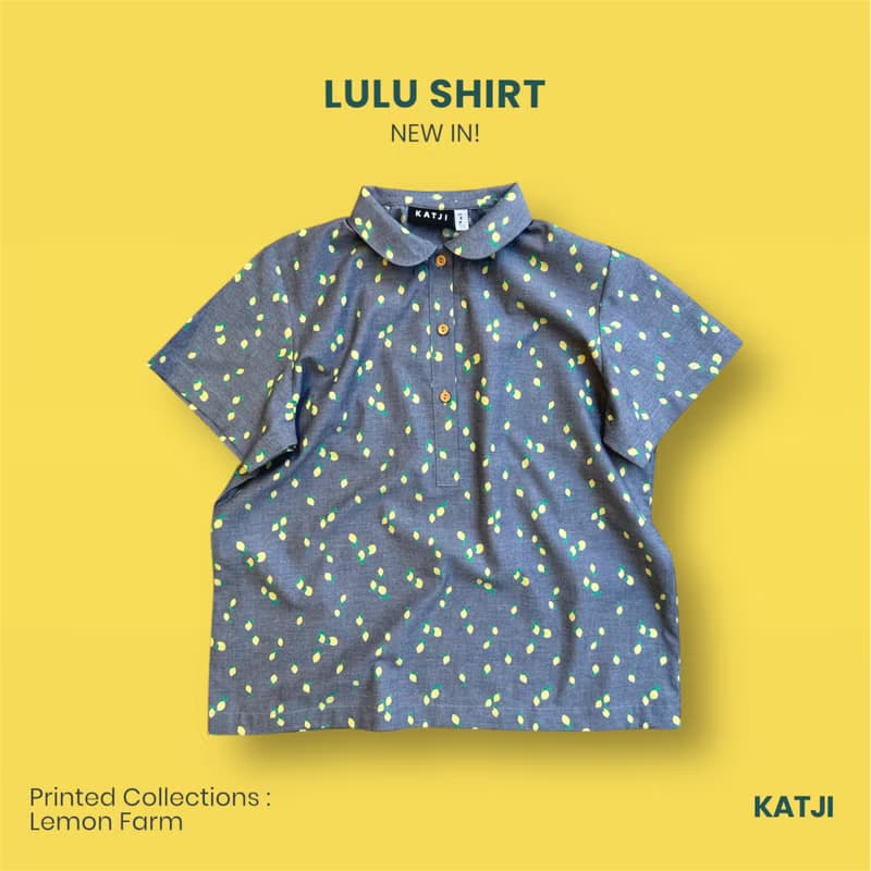 Lemon Farm Lulu 款棉質圓領襯衫