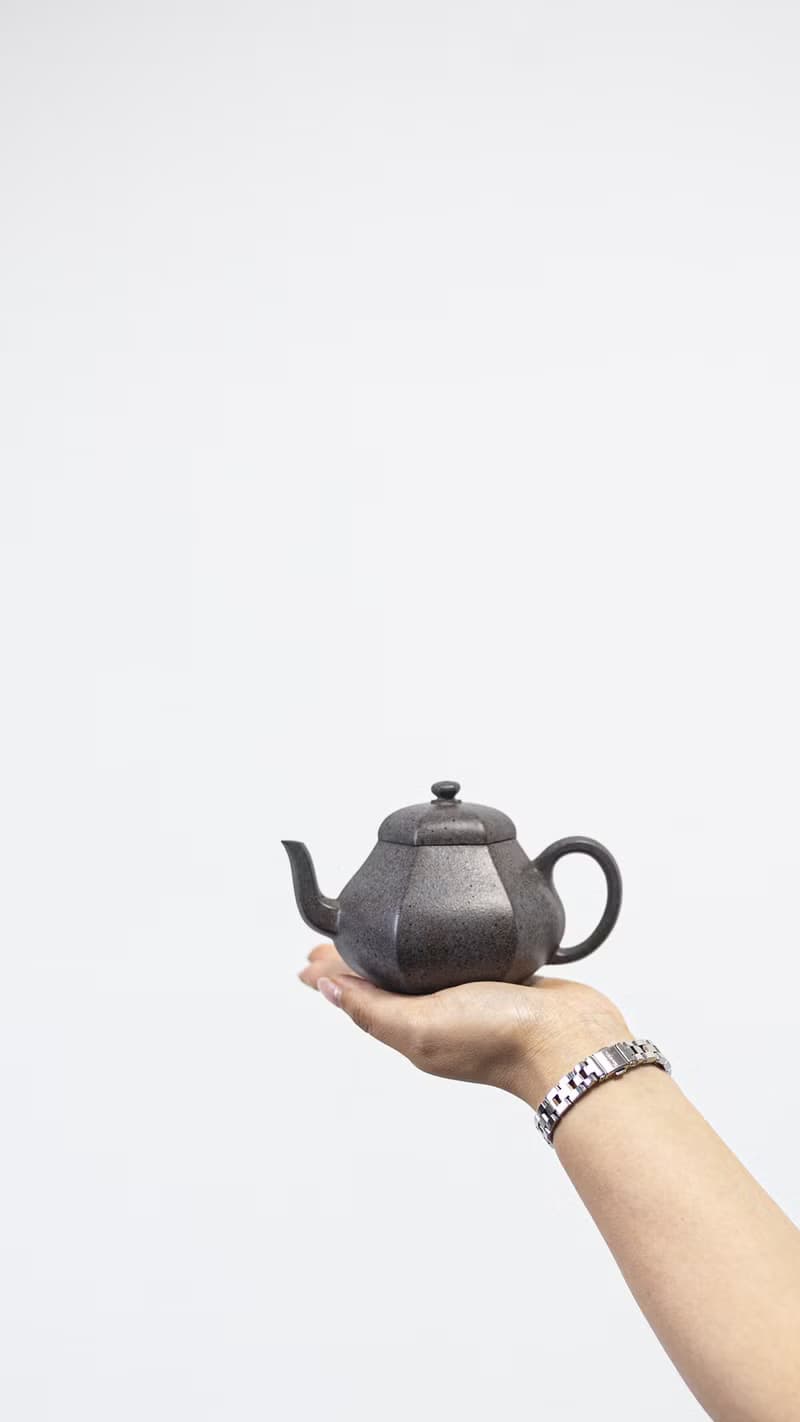 送禮紫砂壺茶壺六方梨形 特高温 230cc 原矿紫泥高温 烧制独特天