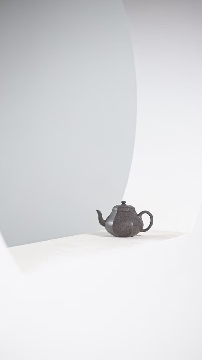 送禮紫砂壺茶壺六方梨形 特高温 230cc 原矿紫泥高温 烧制独特天
