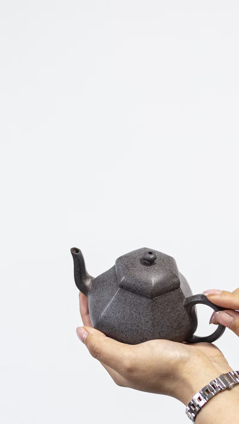 送禮紫砂壺茶壺六方梨形 特高温 230cc 原矿紫泥高温 烧制独特天