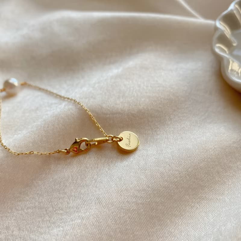 白點兒 - 珍珠 黃銅手鍊