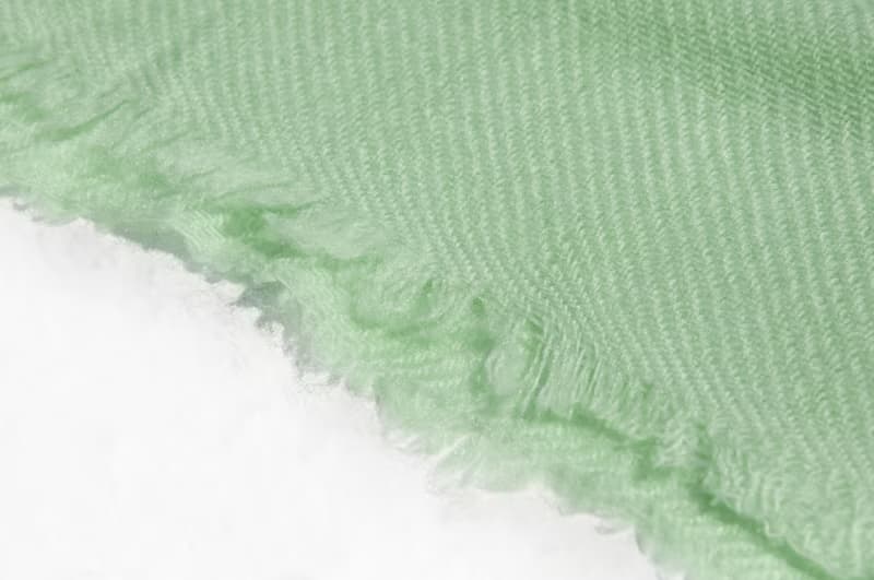 喀什米爾Cashmere/羊絨圍巾/純羊毛圍巾披巾/戒指絨披肩-薄荷綠茶