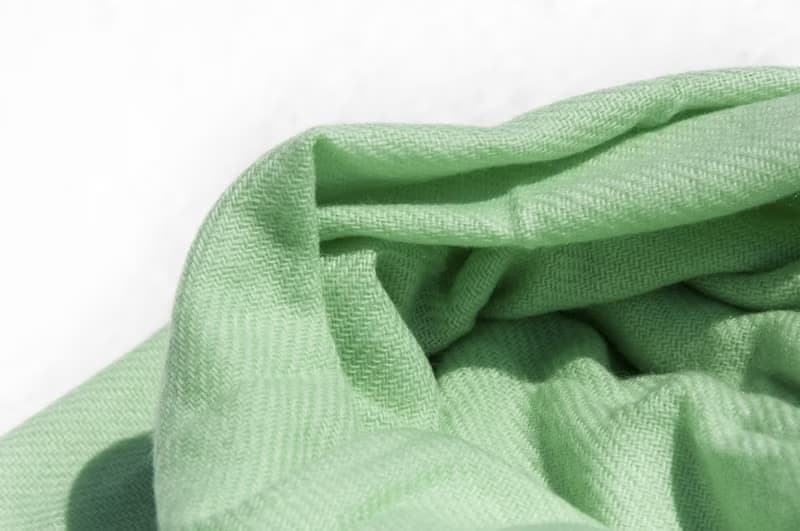 喀什米爾Cashmere/羊絨圍巾/純羊毛圍巾披巾/戒指絨披肩-薄荷綠茶