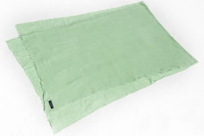 喀什米爾Cashmere/羊絨圍巾/純羊毛圍巾披巾/戒指絨披肩-薄荷綠茶