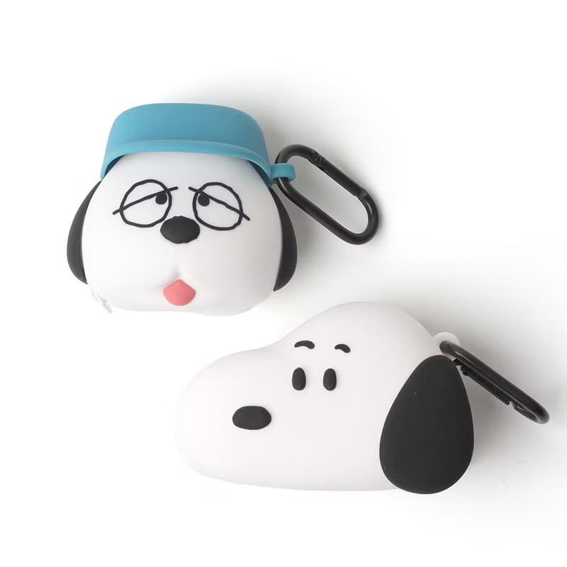 Peanuts史努比矽膠小收納包-Snoopy Olaf airpods 耳機包