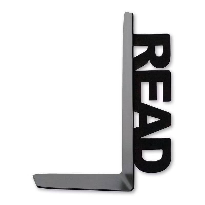 Unique Metal Bookends - Good read - // decorative book holders // FREE SHIPPING