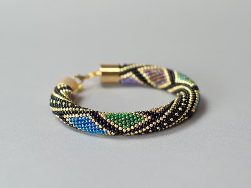 珠子钩编套件与材料包, DIY material package, Diy kit bead crochet bracelet